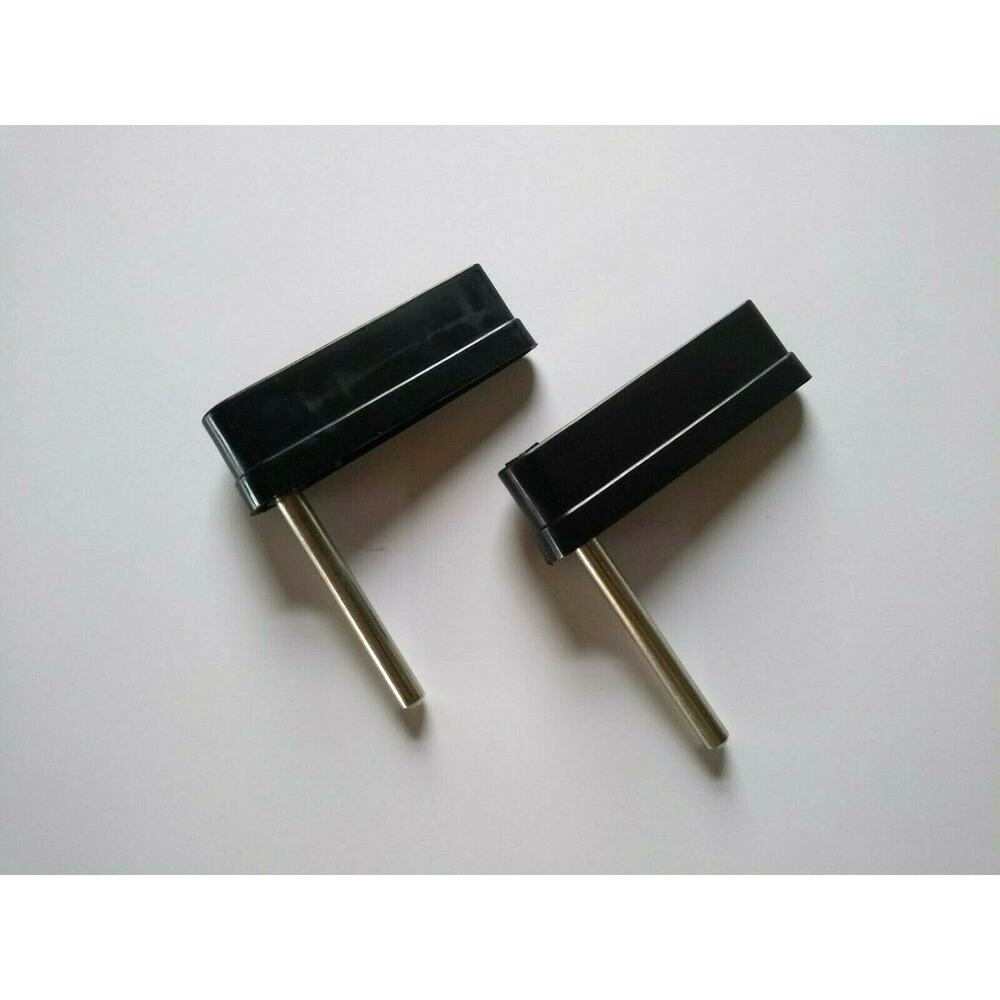 Pinball Machine Flipper Bat Set Of 2 With Star Logo Black Color 3" With Shaft